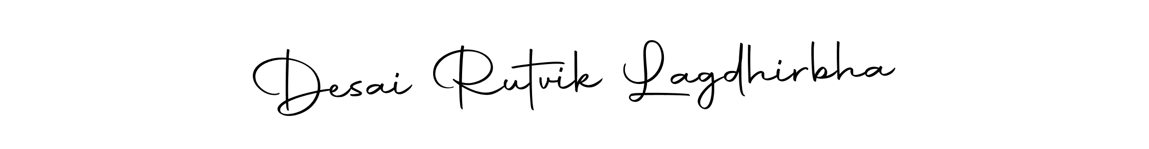 Autography-DOLnW is a professional signature style that is perfect for those who want to add a touch of class to their signature. It is also a great choice for those who want to make their signature more unique. Get Desai Rutvik Lagdhirbha name to fancy signature for free. Desai Rutvik Lagdhirbha signature style 10 images and pictures png