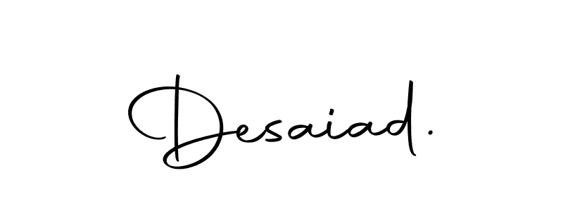 The best way (Autography-DOLnW) to make a short signature is to pick only two or three words in your name. The name Desaiad. include a total of six letters. For converting this name. Desaiad. signature style 10 images and pictures png