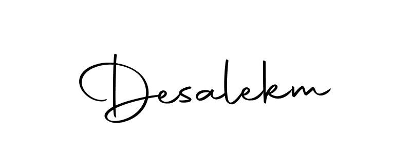 Make a beautiful signature design for name Desalekm. With this signature (Autography-DOLnW) style, you can create a handwritten signature for free. Desalekm signature style 10 images and pictures png