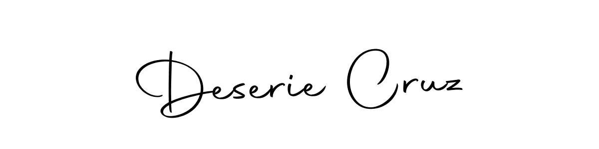 Create a beautiful signature design for name Deserie Cruz. With this signature (Autography-DOLnW) fonts, you can make a handwritten signature for free. Deserie Cruz signature style 10 images and pictures png