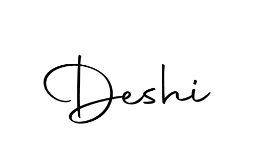 Use a signature maker to create a handwritten signature online. With this signature software, you can design (Autography-DOLnW) your own signature for name Deshi. Deshi signature style 10 images and pictures png