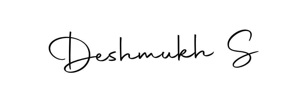 Make a beautiful signature design for name Deshmukh S. With this signature (Autography-DOLnW) style, you can create a handwritten signature for free. Deshmukh S signature style 10 images and pictures png