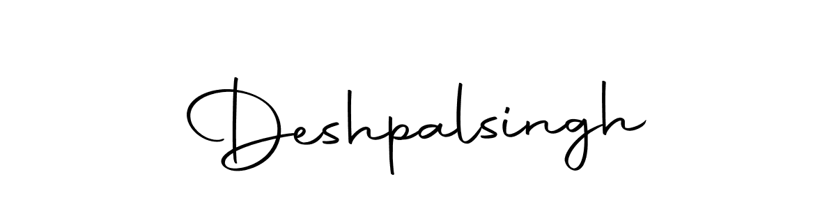 How to make Deshpalsingh signature? Autography-DOLnW is a professional autograph style. Create handwritten signature for Deshpalsingh name. Deshpalsingh signature style 10 images and pictures png