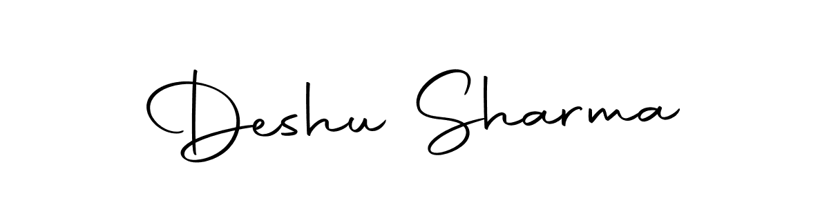 Make a beautiful signature design for name Deshu Sharma. With this signature (Autography-DOLnW) style, you can create a handwritten signature for free. Deshu Sharma signature style 10 images and pictures png