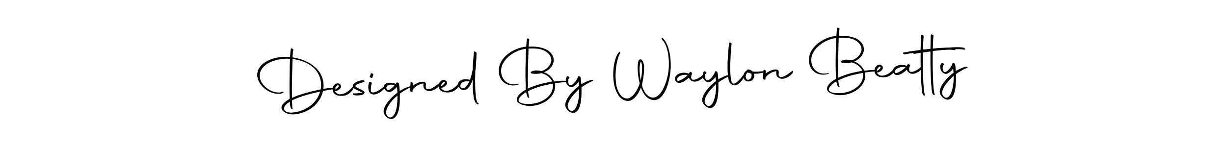 Use a signature maker to create a handwritten signature online. With this signature software, you can design (Autography-DOLnW) your own signature for name Designed By Waylon Beatty. Designed By Waylon Beatty signature style 10 images and pictures png