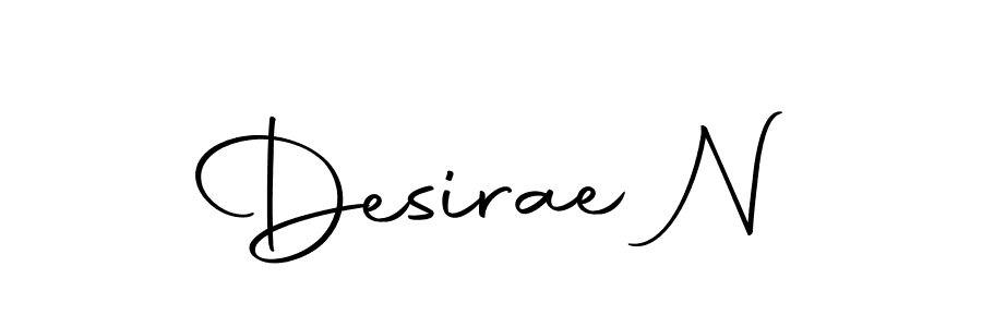 Create a beautiful signature design for name Desirae N. With this signature (Autography-DOLnW) fonts, you can make a handwritten signature for free. Desirae N signature style 10 images and pictures png
