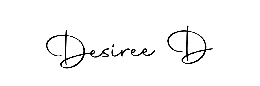 This is the best signature style for the Desiree D name. Also you like these signature font (Autography-DOLnW). Mix name signature. Desiree D signature style 10 images and pictures png