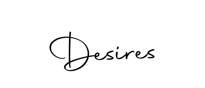Use a signature maker to create a handwritten signature online. With this signature software, you can design (Autography-DOLnW) your own signature for name Desires. Desires signature style 10 images and pictures png