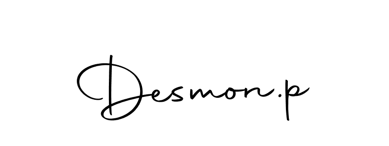 Make a beautiful signature design for name Desmon.p. Use this online signature maker to create a handwritten signature for free. Desmon.p signature style 10 images and pictures png