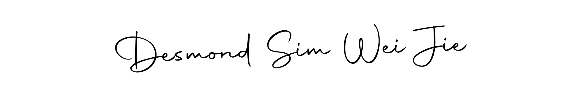 The best way (Autography-DOLnW) to make a short signature is to pick only two or three words in your name. The name Desmond Sim Wei Jie include a total of six letters. For converting this name. Desmond Sim Wei Jie signature style 10 images and pictures png