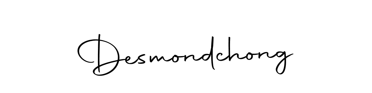 How to make Desmondchong name signature. Use Autography-DOLnW style for creating short signs online. This is the latest handwritten sign. Desmondchong signature style 10 images and pictures png