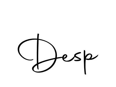 The best way (Autography-DOLnW) to make a short signature is to pick only two or three words in your name. The name Desp include a total of six letters. For converting this name. Desp signature style 10 images and pictures png