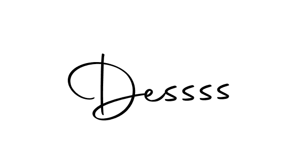 Design your own signature with our free online signature maker. With this signature software, you can create a handwritten (Autography-DOLnW) signature for name Dessss. Dessss signature style 10 images and pictures png