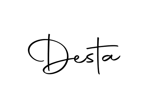 You should practise on your own different ways (Autography-DOLnW) to write your name (Desta) in signature. don't let someone else do it for you. Desta signature style 10 images and pictures png