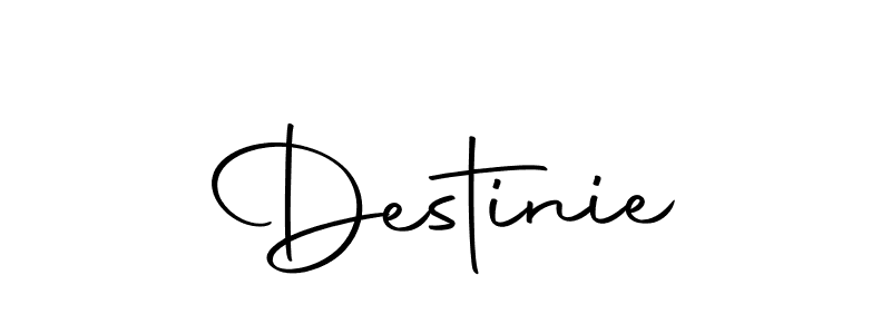 Create a beautiful signature design for name Destinie. With this signature (Autography-DOLnW) fonts, you can make a handwritten signature for free. Destinie signature style 10 images and pictures png