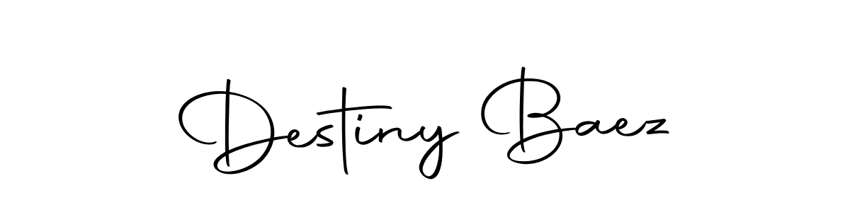 Create a beautiful signature design for name Destiny Baez. With this signature (Autography-DOLnW) fonts, you can make a handwritten signature for free. Destiny Baez signature style 10 images and pictures png