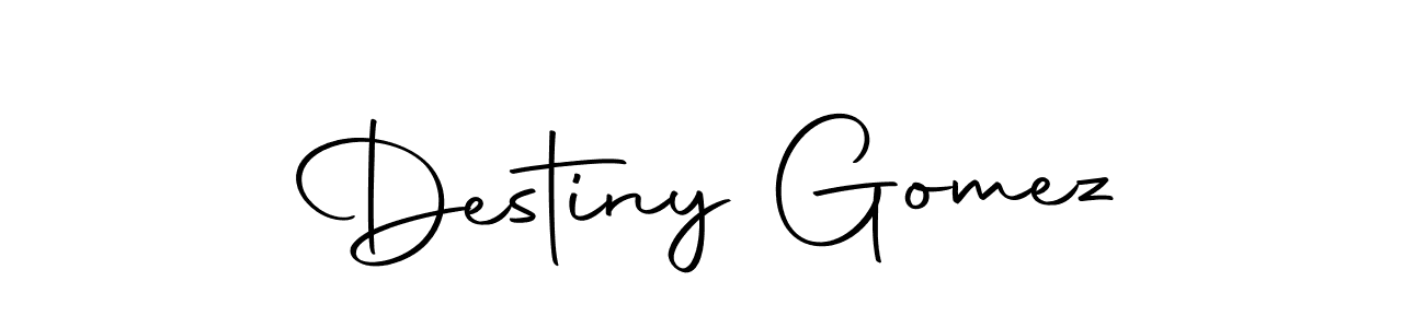 Design your own signature with our free online signature maker. With this signature software, you can create a handwritten (Autography-DOLnW) signature for name Destiny Gomez. Destiny Gomez signature style 10 images and pictures png