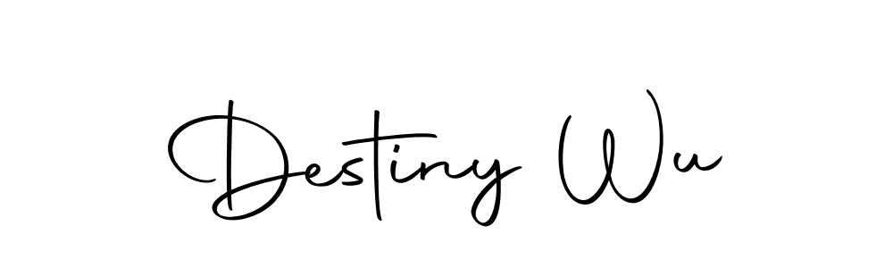 Make a beautiful signature design for name Destiny Wu. With this signature (Autography-DOLnW) style, you can create a handwritten signature for free. Destiny Wu signature style 10 images and pictures png