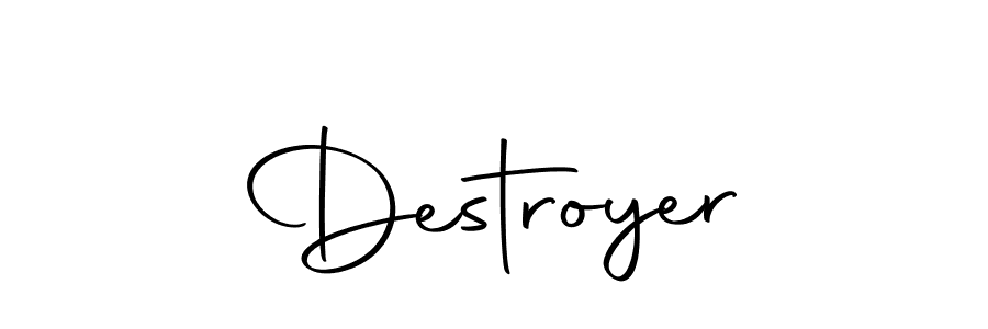 How to make Destroyer name signature. Use Autography-DOLnW style for creating short signs online. This is the latest handwritten sign. Destroyer signature style 10 images and pictures png