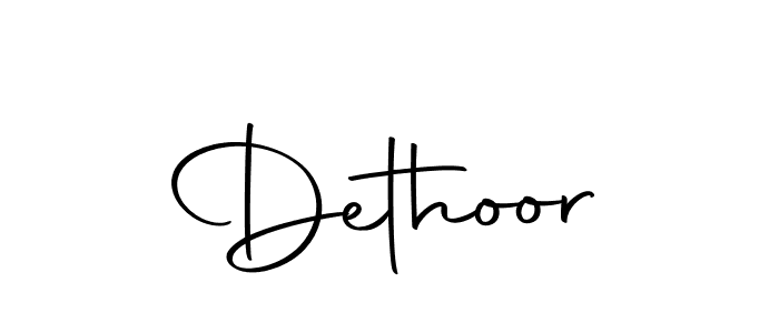 Create a beautiful signature design for name Dethoor. With this signature (Autography-DOLnW) fonts, you can make a handwritten signature for free. Dethoor signature style 10 images and pictures png