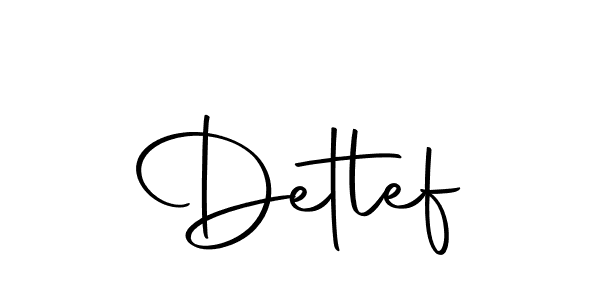 Create a beautiful signature design for name Detlef. With this signature (Autography-DOLnW) fonts, you can make a handwritten signature for free. Detlef signature style 10 images and pictures png