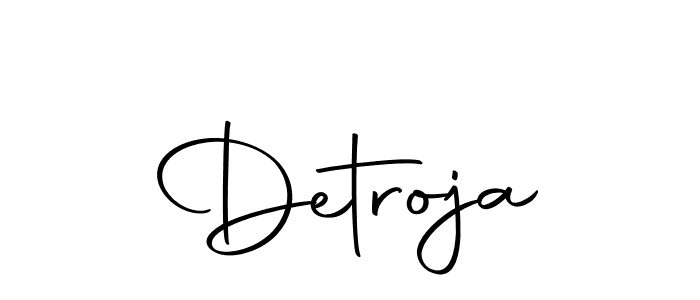 Design your own signature with our free online signature maker. With this signature software, you can create a handwritten (Autography-DOLnW) signature for name Detroja. Detroja signature style 10 images and pictures png