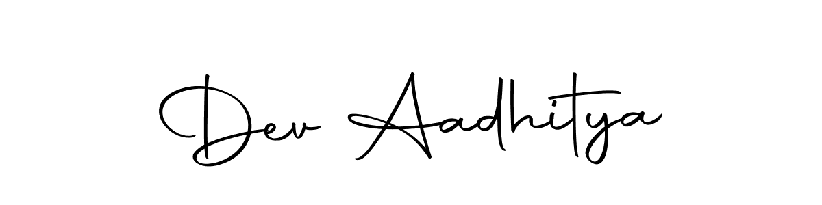 The best way (Autography-DOLnW) to make a short signature is to pick only two or three words in your name. The name Dev Aadhitya include a total of six letters. For converting this name. Dev Aadhitya signature style 10 images and pictures png