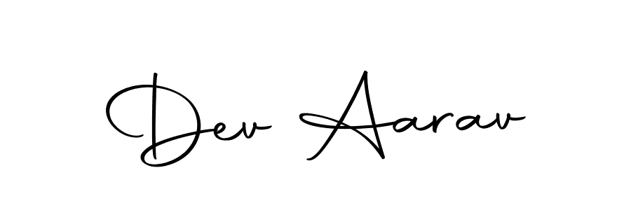 How to make Dev Aarav signature? Autography-DOLnW is a professional autograph style. Create handwritten signature for Dev Aarav name. Dev Aarav signature style 10 images and pictures png