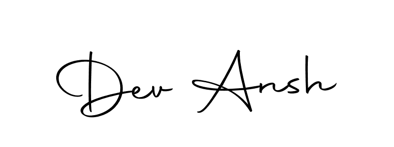You should practise on your own different ways (Autography-DOLnW) to write your name (Dev Ansh) in signature. don't let someone else do it for you. Dev Ansh signature style 10 images and pictures png
