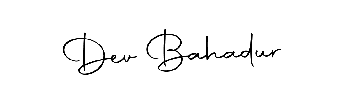 Use a signature maker to create a handwritten signature online. With this signature software, you can design (Autography-DOLnW) your own signature for name Dev Bahadur. Dev Bahadur signature style 10 images and pictures png