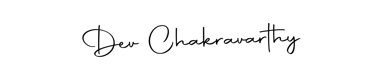 How to make Dev Chakravarthy name signature. Use Autography-DOLnW style for creating short signs online. This is the latest handwritten sign. Dev Chakravarthy signature style 10 images and pictures png