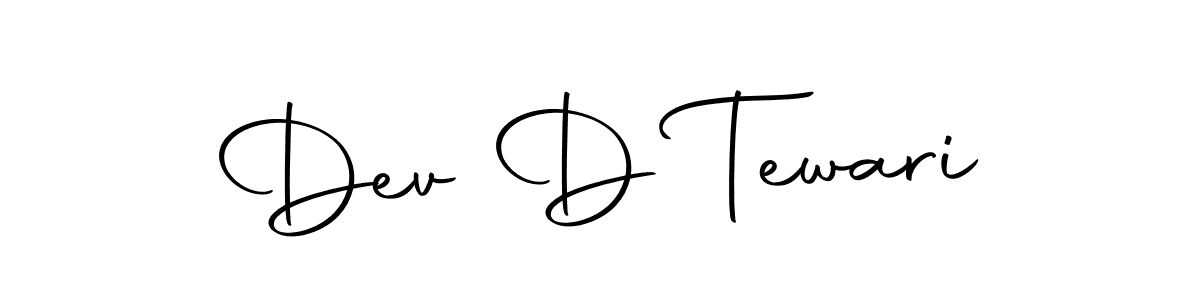 Make a beautiful signature design for name Dev D Tewari. With this signature (Autography-DOLnW) style, you can create a handwritten signature for free. Dev D Tewari signature style 10 images and pictures png