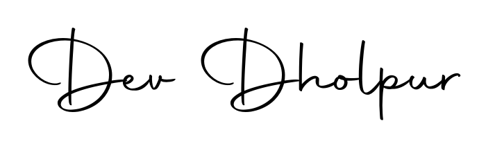 Also we have Dev Dholpur name is the best signature style. Create professional handwritten signature collection using Autography-DOLnW autograph style. Dev Dholpur signature style 10 images and pictures png