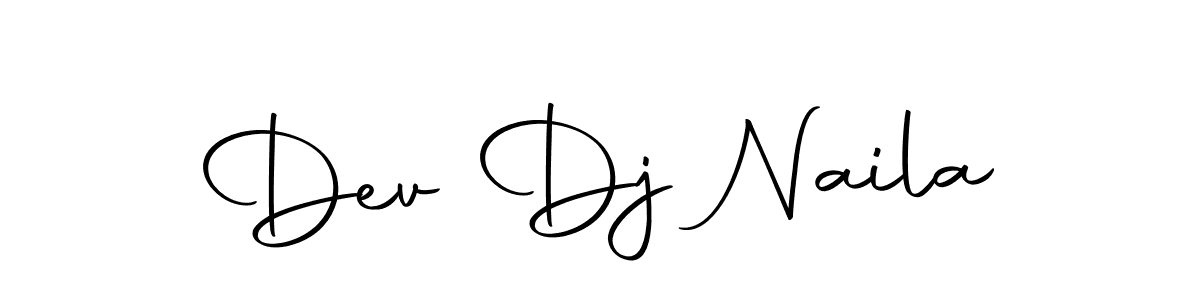 How to make Dev Dj Naila name signature. Use Autography-DOLnW style for creating short signs online. This is the latest handwritten sign. Dev Dj Naila signature style 10 images and pictures png