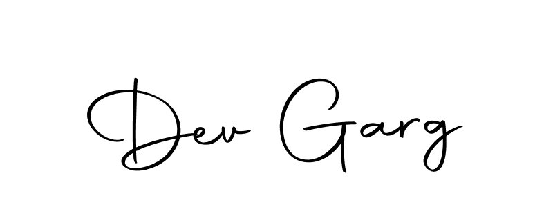 How to make Dev Garg name signature. Use Autography-DOLnW style for creating short signs online. This is the latest handwritten sign. Dev Garg signature style 10 images and pictures png