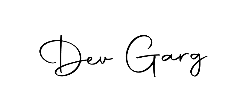 How to make Dev Garg name signature. Use Autography-DOLnW style for creating short signs online. This is the latest handwritten sign. Dev Garg signature style 10 images and pictures png