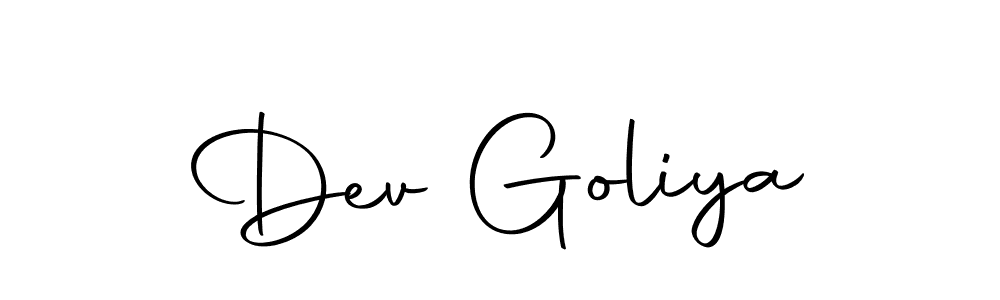 Make a beautiful signature design for name Dev Goliya. Use this online signature maker to create a handwritten signature for free. Dev Goliya signature style 10 images and pictures png