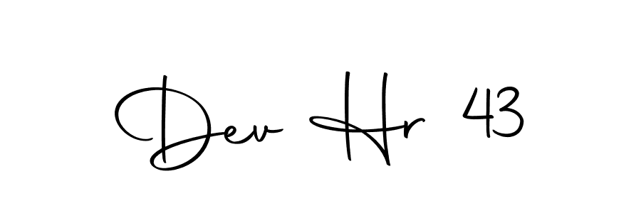 How to make Dev Hr 43 signature? Autography-DOLnW is a professional autograph style. Create handwritten signature for Dev Hr 43 name. Dev Hr 43 signature style 10 images and pictures png