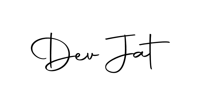 Design your own signature with our free online signature maker. With this signature software, you can create a handwritten (Autography-DOLnW) signature for name Dev Jat. Dev Jat signature style 10 images and pictures png