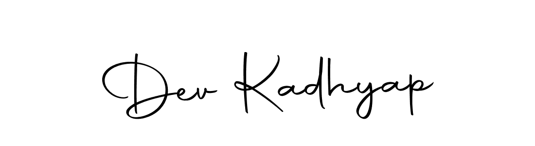 Make a beautiful signature design for name Dev Kadhyap. With this signature (Autography-DOLnW) style, you can create a handwritten signature for free. Dev Kadhyap signature style 10 images and pictures png