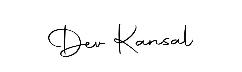 Make a beautiful signature design for name Dev Kansal. With this signature (Autography-DOLnW) style, you can create a handwritten signature for free. Dev Kansal signature style 10 images and pictures png