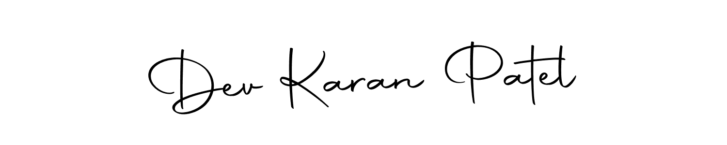 How to make Dev Karan Patel signature? Autography-DOLnW is a professional autograph style. Create handwritten signature for Dev Karan Patel name. Dev Karan Patel signature style 10 images and pictures png