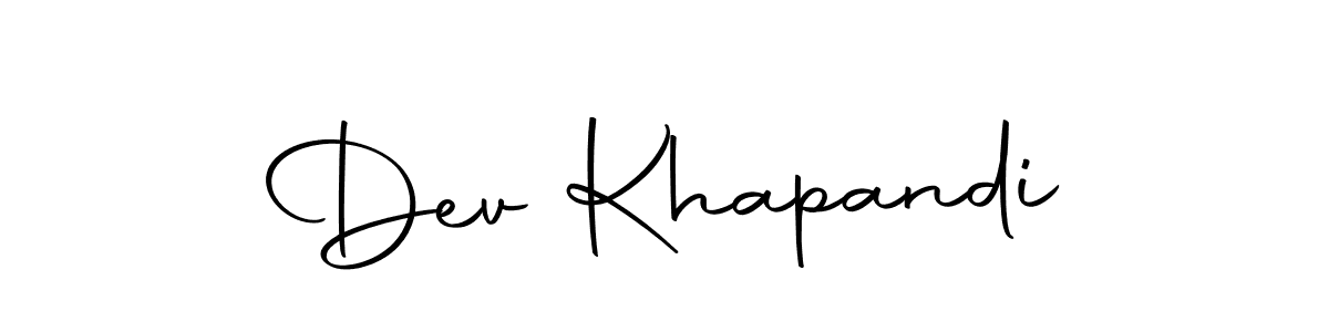 Similarly Autography-DOLnW is the best handwritten signature design. Signature creator online .You can use it as an online autograph creator for name Dev Khapandi. Dev Khapandi signature style 10 images and pictures png