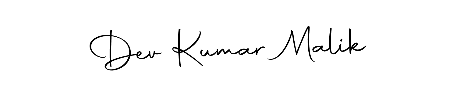 Design your own signature with our free online signature maker. With this signature software, you can create a handwritten (Autography-DOLnW) signature for name Dev Kumar Malik. Dev Kumar Malik signature style 10 images and pictures png