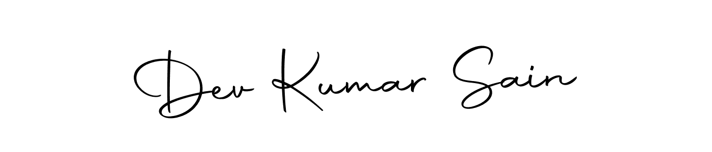 Design your own signature with our free online signature maker. With this signature software, you can create a handwritten (Autography-DOLnW) signature for name Dev Kumar Sain. Dev Kumar Sain signature style 10 images and pictures png