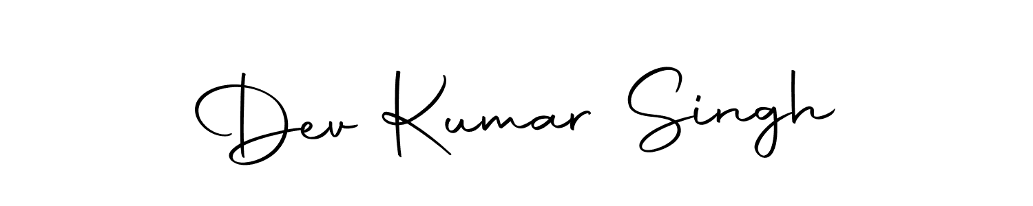 Create a beautiful signature design for name Dev Kumar Singh. With this signature (Autography-DOLnW) fonts, you can make a handwritten signature for free. Dev Kumar Singh signature style 10 images and pictures png