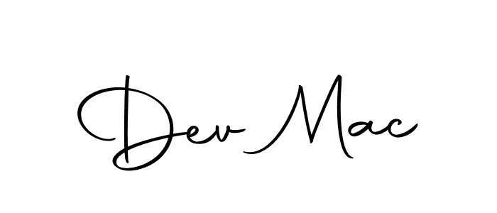 Design your own signature with our free online signature maker. With this signature software, you can create a handwritten (Autography-DOLnW) signature for name Dev Mac. Dev Mac signature style 10 images and pictures png