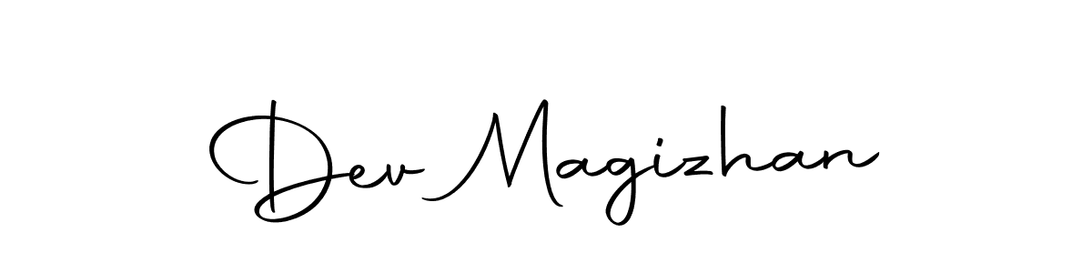 The best way (Autography-DOLnW) to make a short signature is to pick only two or three words in your name. The name Dev Magizhan include a total of six letters. For converting this name. Dev Magizhan signature style 10 images and pictures png