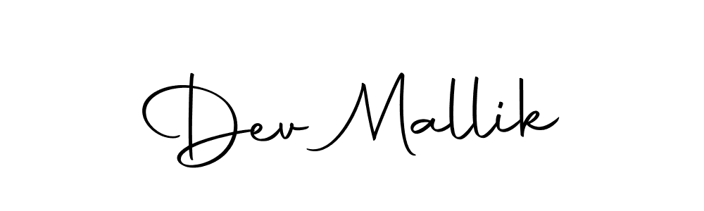 Design your own signature with our free online signature maker. With this signature software, you can create a handwritten (Autography-DOLnW) signature for name Dev Mallik. Dev Mallik signature style 10 images and pictures png