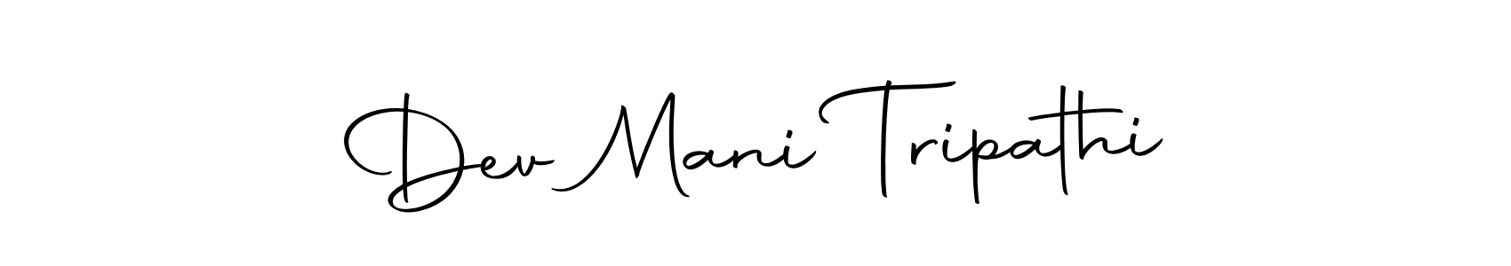 Design your own signature with our free online signature maker. With this signature software, you can create a handwritten (Autography-DOLnW) signature for name Dev Mani Tripathi. Dev Mani Tripathi signature style 10 images and pictures png